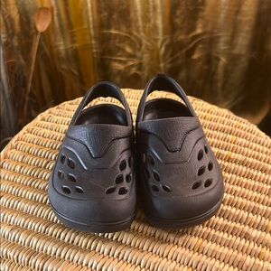 Baby black slip on